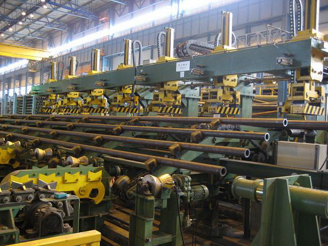 鄂州无缝钢管厂家生产线